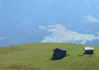 mountain hut in the mountains