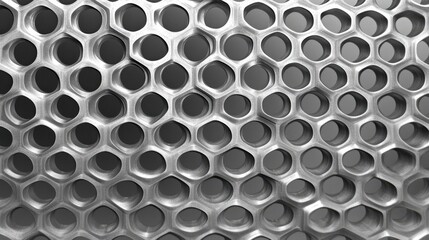 Naklejka premium Delicate hexagonal shapes reflect light in shimmering clarity, forming a captivating geometric design. The unique structure creates a tranquil yet dynamic artistic expression in nature.