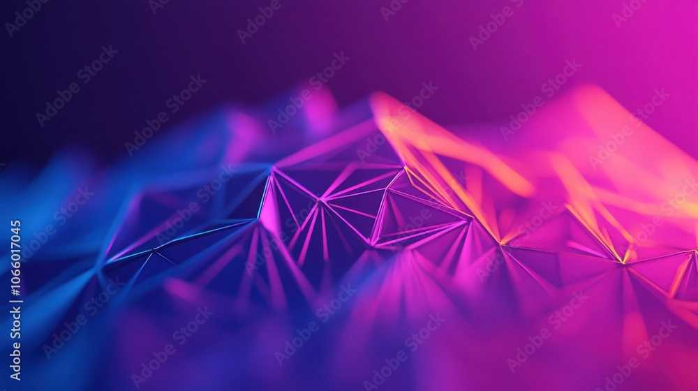 Poster abstract visualization of ai and machine learning concepts