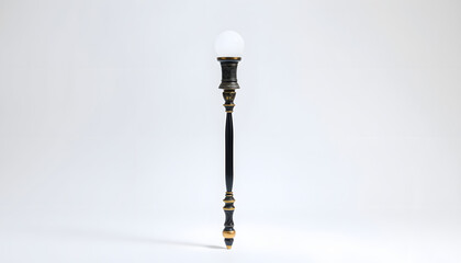 black magic staff isolated on white background isolated with white highlights, png
