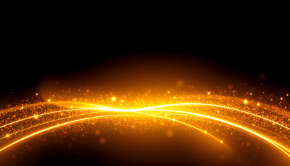 Fototapeta premium abstract gold light background isolated with white highlights, png