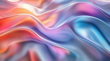 Obraz premium Abstract Wavy Surface with Gradient Colors and Textured Detail