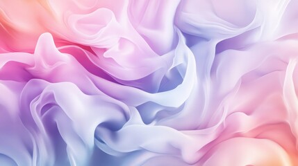 Obraz premium Delicate pastel hues intertwine in a mesmerizing dance, forming a dreamy landscape. The colors flow gently, evoking feelings of tranquility and inspiration.