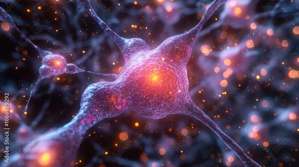 Poster the intricate rendering of human cellular structures and organelles