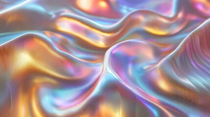 Obraz premium Abstract iridescent fabric with a textured surface