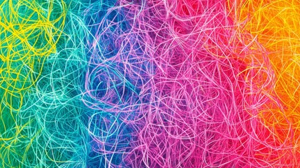 Obraz premium Abstract Colorful Intertwined Lines Background