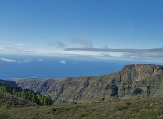 Fototapeta premium Felsige Landschaft auf La Gomera