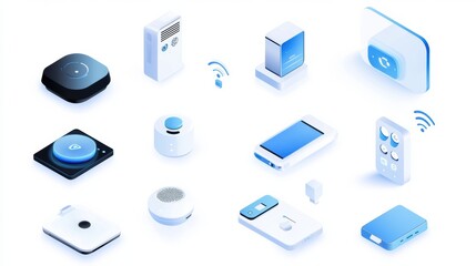 Modern Smart Devices and Gadgets Collection