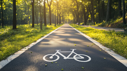 bike lane in the park