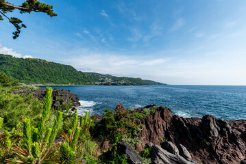 城ヶ崎海岸 こずりからの眺め　静岡県伊東市