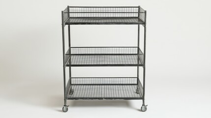 Industrial Wire Rack on Wheels for Versatile Storage