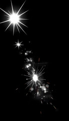 Fototapeta premium Sparkle isolated with white highlights, png