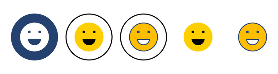 smile icon vector. smile emoticon icon. feedback