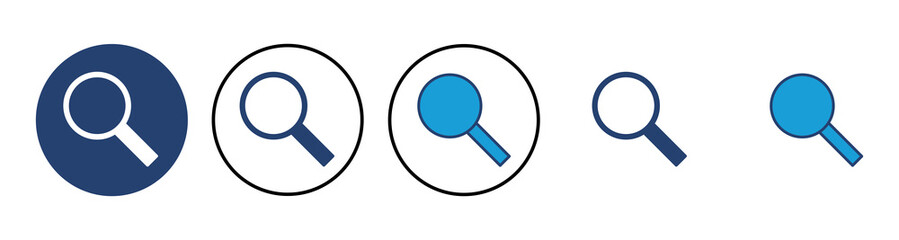 Search icon vector. search magnifying glass icon