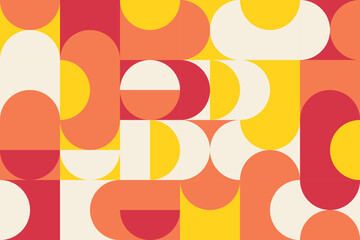 Circle geometric banner vector design modern cover.