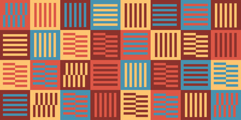 Seamless square geometry banner business simple background.