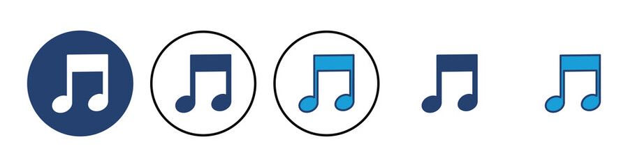 Music icon vector. note music icon vector