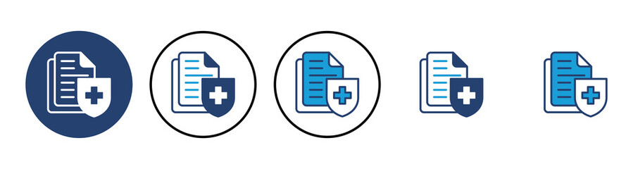 Medical insurance icon vector. health insurance icon