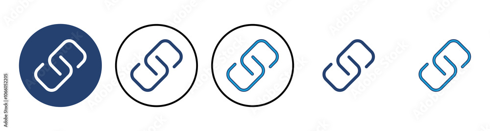 Poster link icon vector. hyperlink chain symbol.