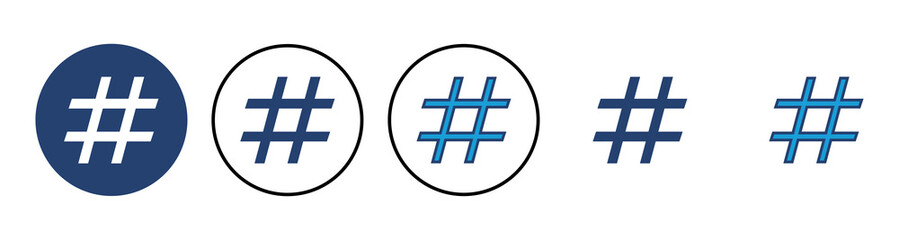 Obraz premium Hashtag icon vector. hashtag symbol