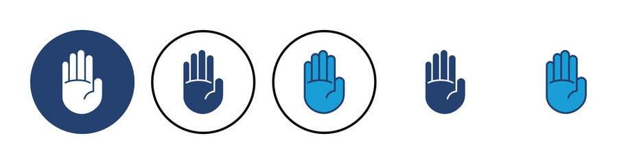 Obraz premium Hand icon vector. hand vector icon, palm