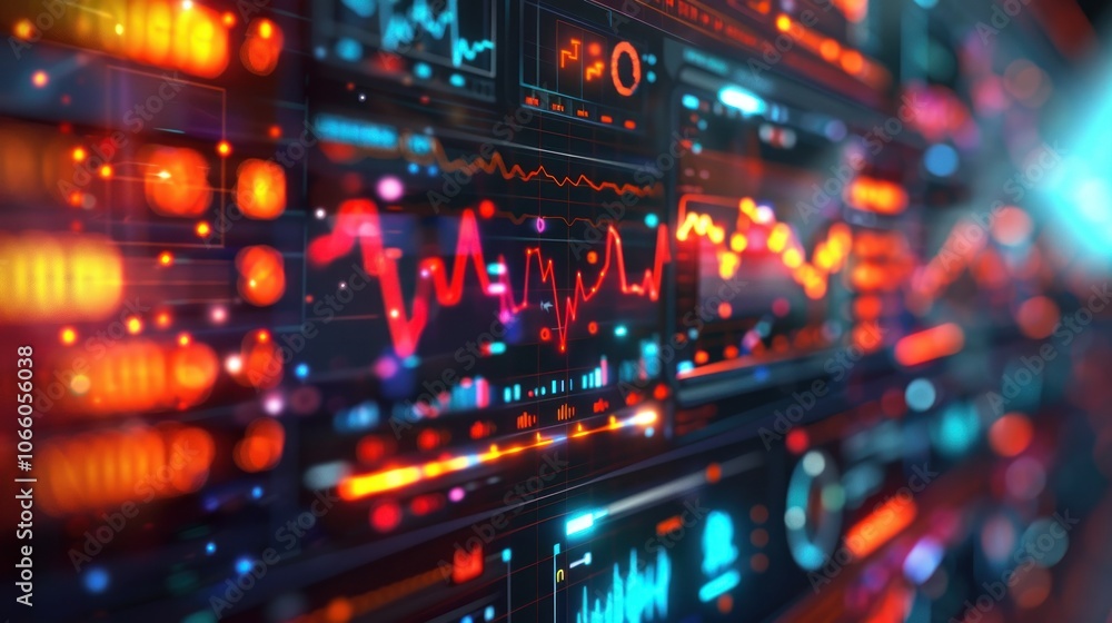 Aufkleber abstract data visualization