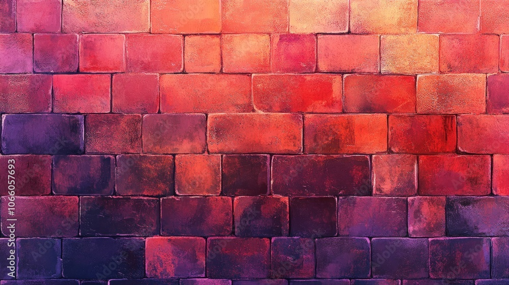 Poster elegant gradient brick background with a smooth color transition, providing a sophisticated and mode