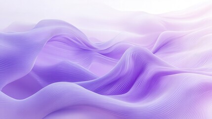 Obraz premium Abstract Purple and White Wavy Lines Background - Modern Minimalist Design