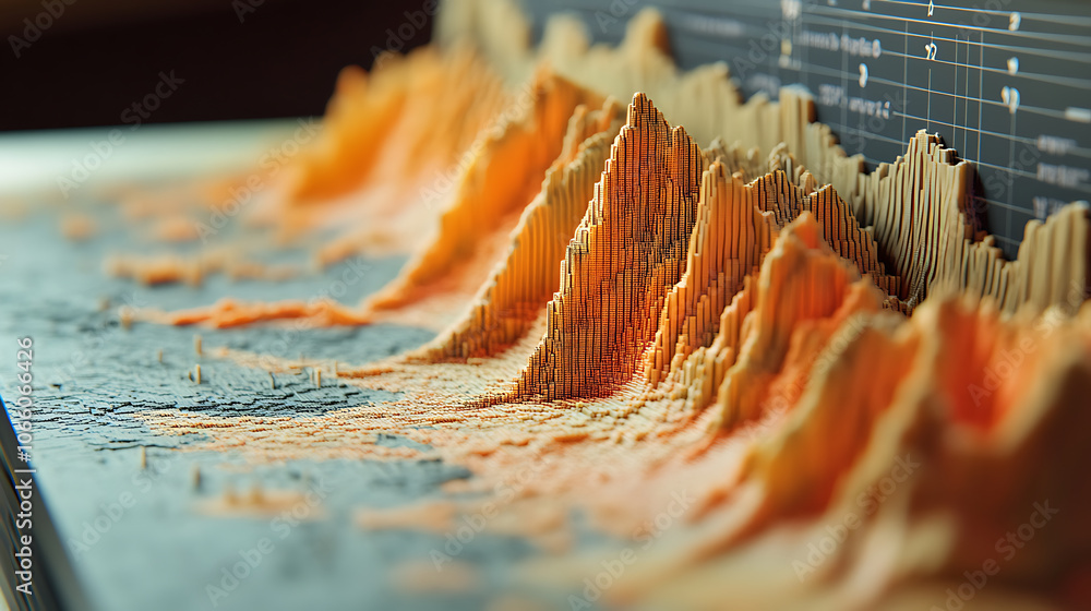 Poster detailed seismograph displaying earthquake wave analysis and frequency