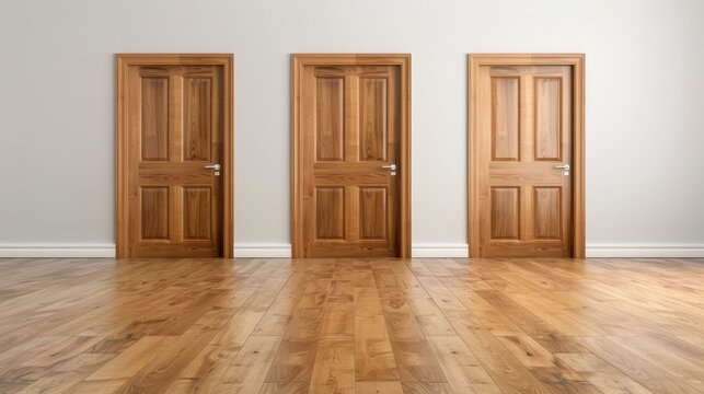 Three doors stand before you, symbolizing choices. Which path will you take to step into the next adventure