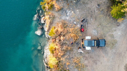 Beach camping in a 4wd © Georgia