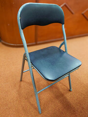 chair isolated on brown background
