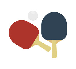 ping pong racket and ball,table tennis bats vector, illustration