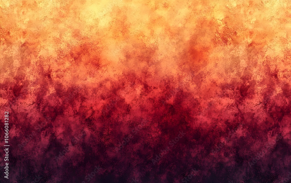 Poster a vibrant abstract texture featuring a gradient of warm colors, transitioning from rich reds and ora