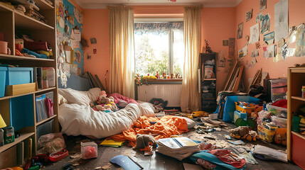 mess in the children's room