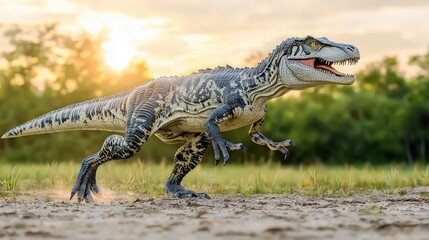 Fototapeta premium Magnificent Digital Painting of a Dinosaur