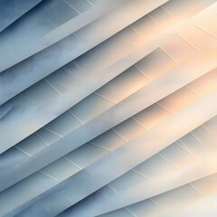 Obraz premium A mesmerizing abstract composition featuring layered, wavy patterns in cool tones of blue and soft beige, creating a tranquil and modern aesthetic.