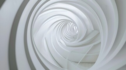 Fototapeta premium White Spiral Lines Texture 3D Background - a sleek and modern visual. The spiral lines create a dynamic and textured atmosphere.