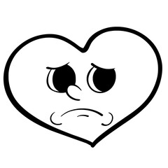 Emotion Retro Groovy Heart