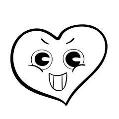  Emotion Retro Groovy Heart