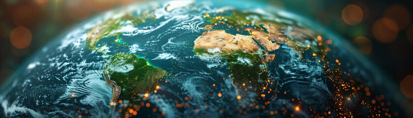 Explore the impact of carbon credit markets through a digital globe visualization