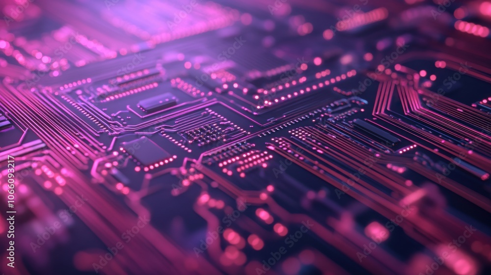 Poster vibrant quantum computer circuit visualization