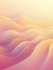 Obraz premium Abstract wavy pattern in soft pastel colors, featuring flowing lines that create a serene and tranquil atmosphere, perfect for backgrounds or modern designs.