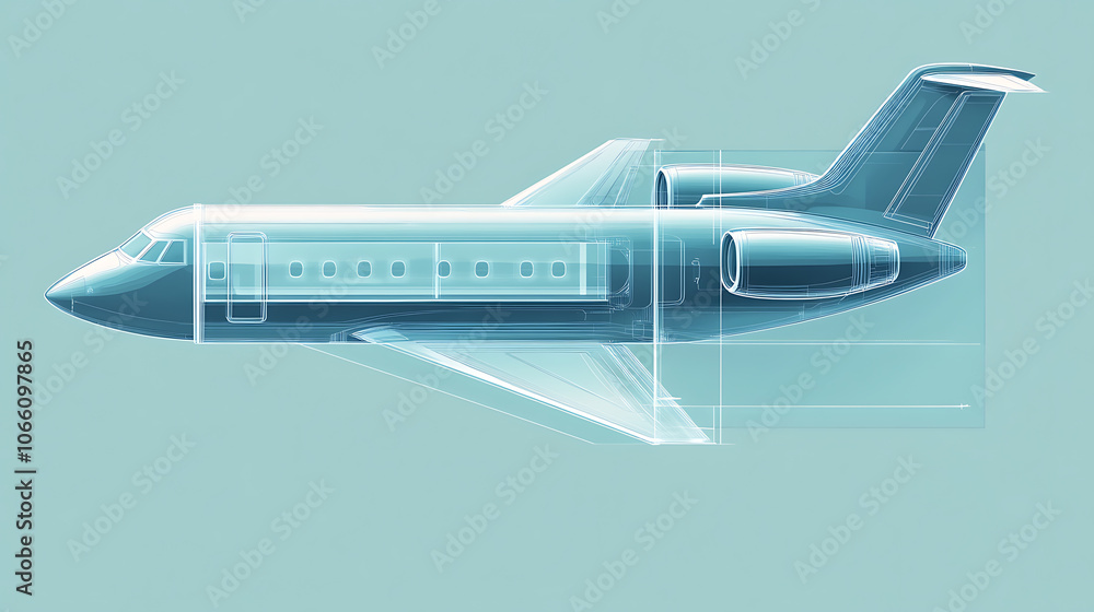 Poster a transparent glass pane is featured in this vector illustration of an airplane window template that