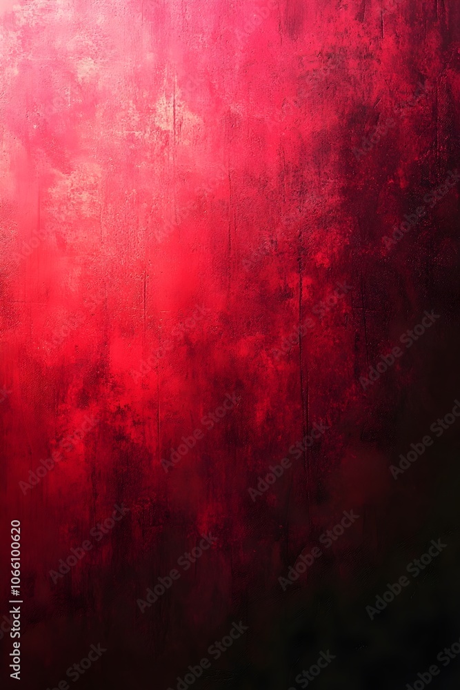 Poster a vibrant and textured abstract background featuring deep shades of red transitioning to black, crea