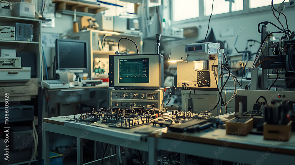 Aufkleber Electronic measuring instruments in a laboratory environment