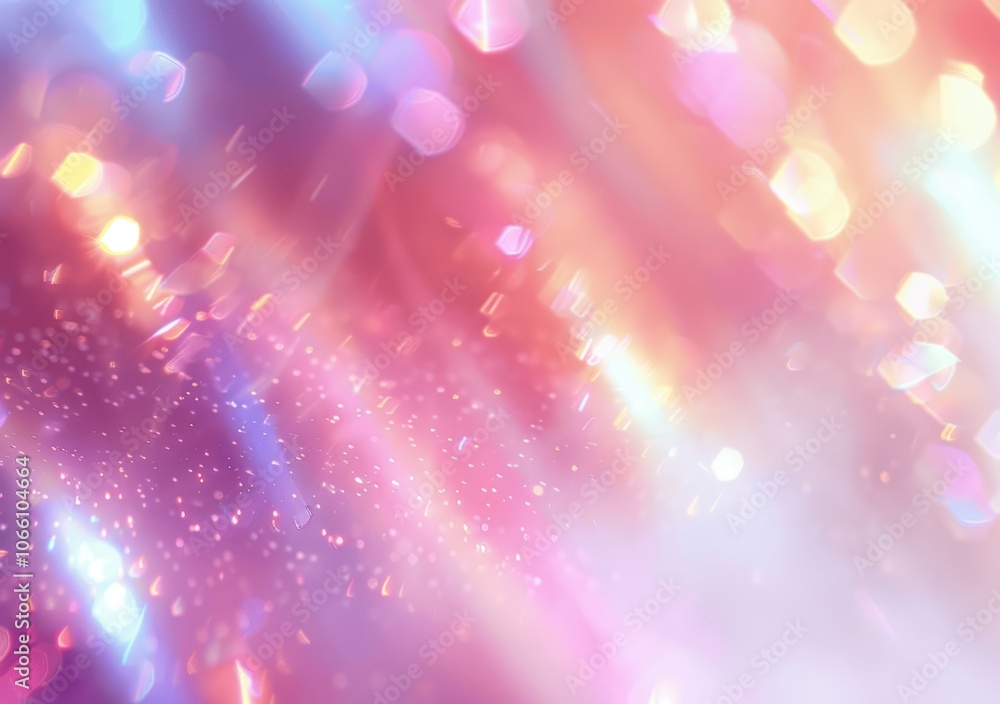 Poster abstract holographic light background with neon glow and bokeh effect