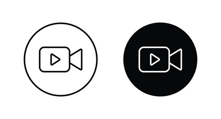 Obraz premium video camera icon vector. movie symbol vector