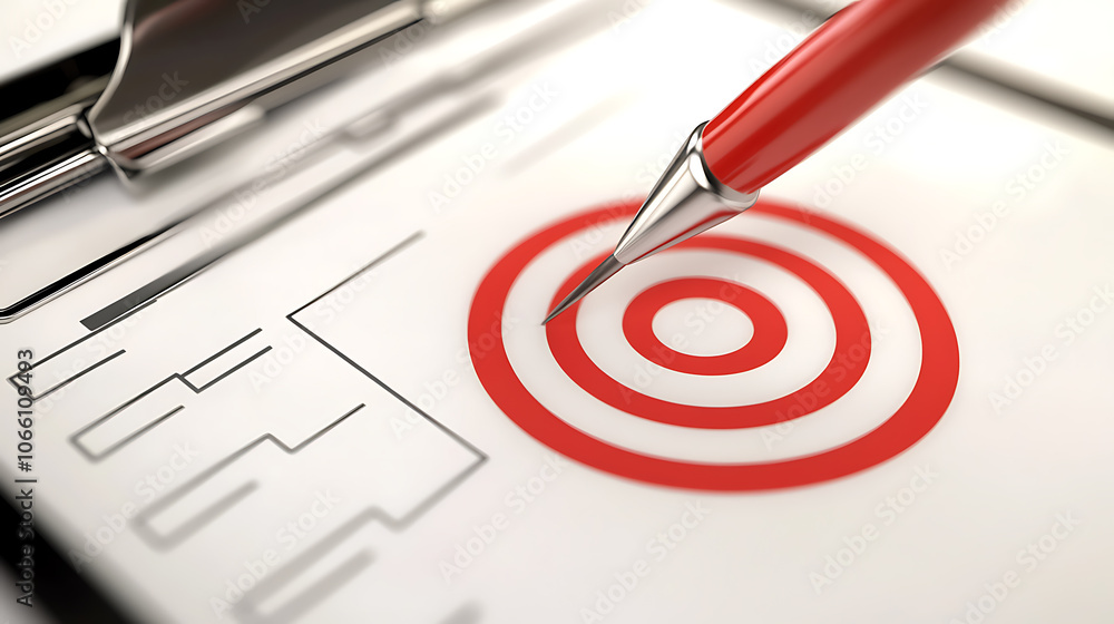 Aufkleber a 3d clipboard icon featuring business goals and project plans, by fast progress and analytical conc