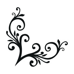 Retro Floral Decorative Text Divider Design